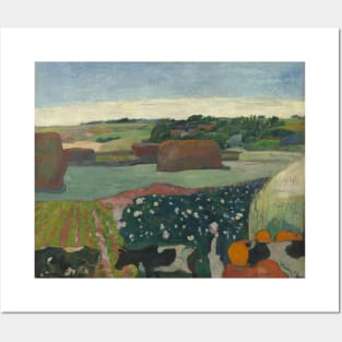 Haystacks in Brittany by Paul Gauguin Posters and Art